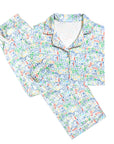 Maine Women's Button Front Long Pajama Set