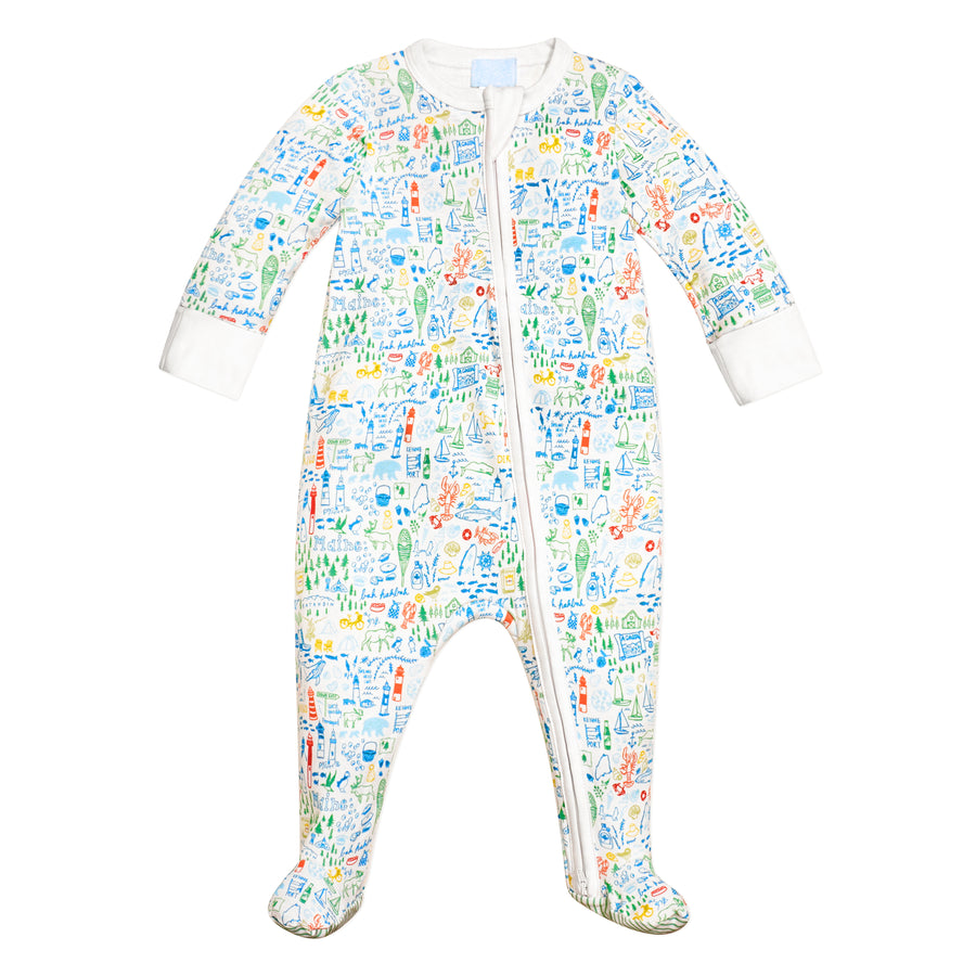 Maine Zip Baby Onesie