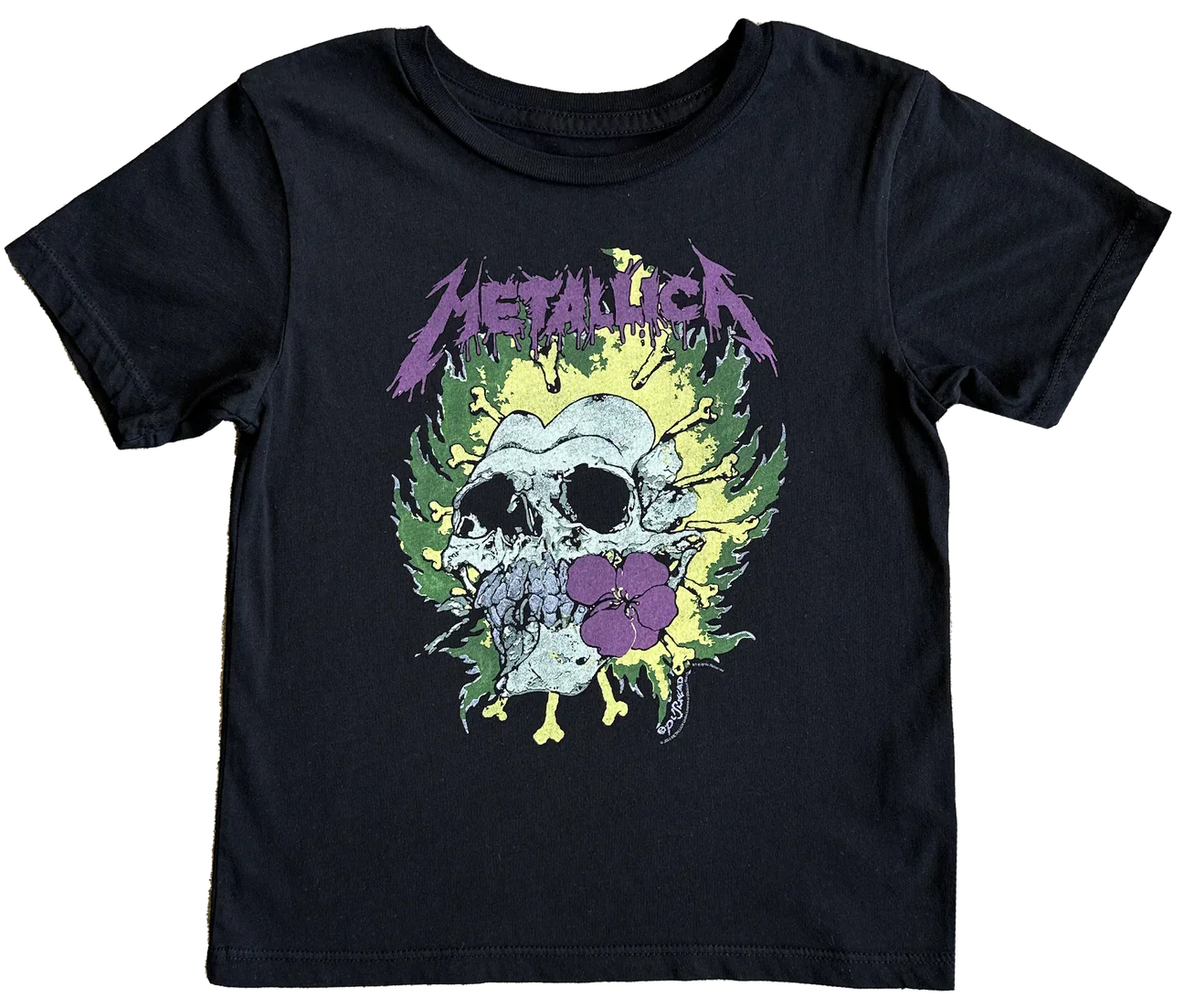 Rowdy Sprout Metallic Organic Short Sleeve Tee, Jet Black |Mockingbird Baby & Kids