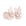 Mon Ami Bunny Slippers in Pink 0-6M