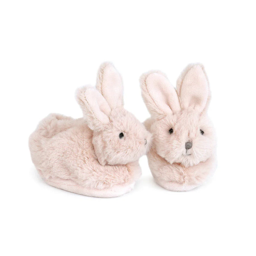 Mon Ami Bunny Slippers in Pink 0-6M
