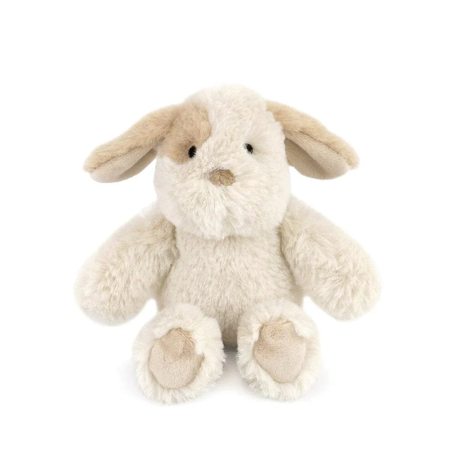 Mon Ami Puppy Rattle in Tan