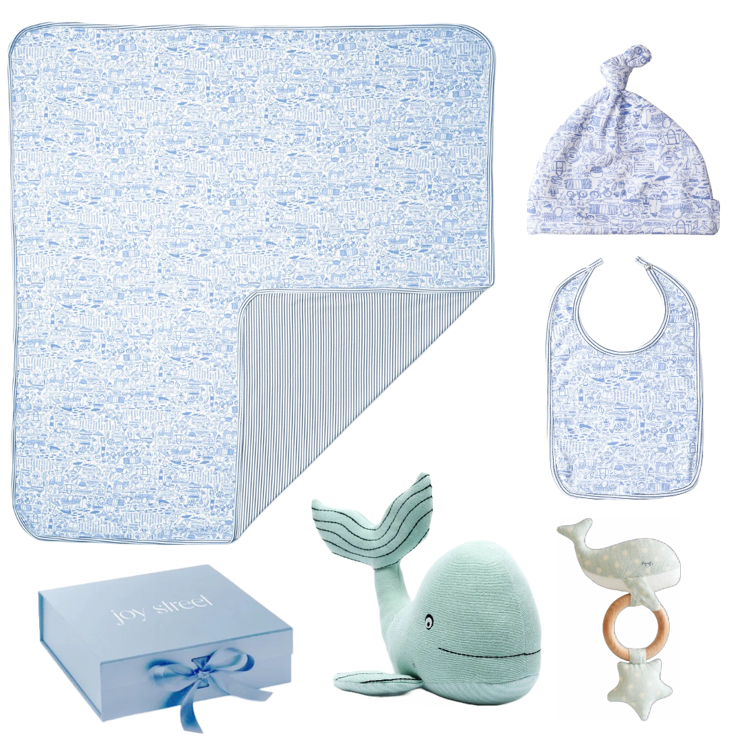 Nantucket Joy street baby gift set