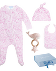 Joy Street Nantucket Baby Gift Set, pink