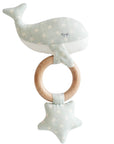 Alimrose whale teether blue spot