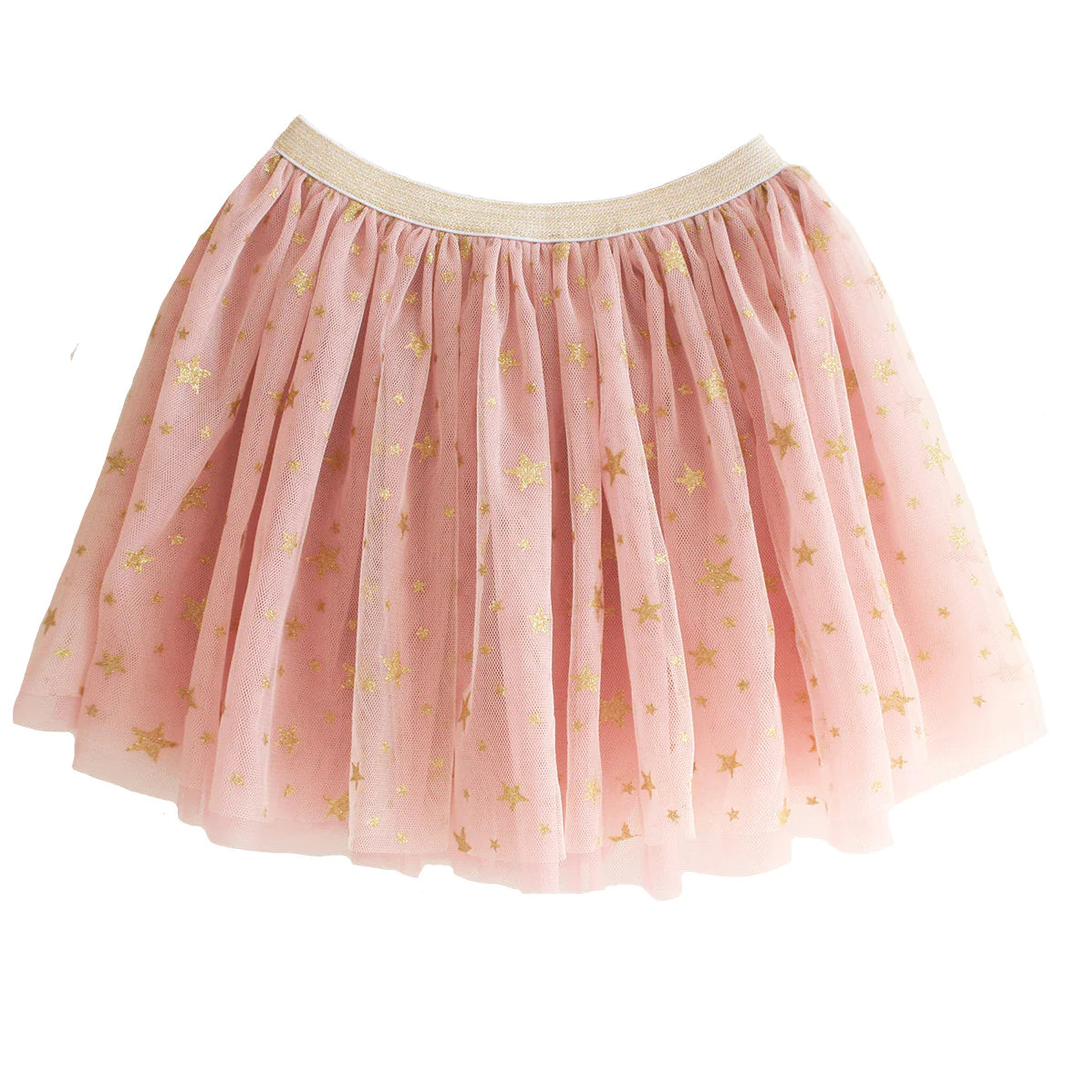 alimrose girls dress up tutu pink tulle with gold stars