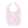 New York City baby bib, pink