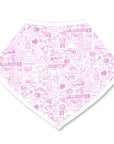 Joy Street Pink New York City Bandana Baby Bib