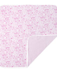 New York City baby blanket, pink