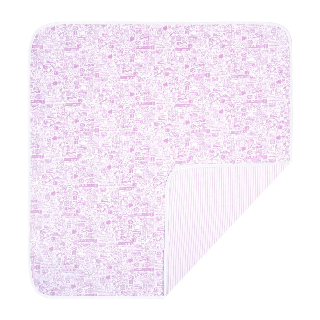 Joy Street Pink New York City Baby Blanket