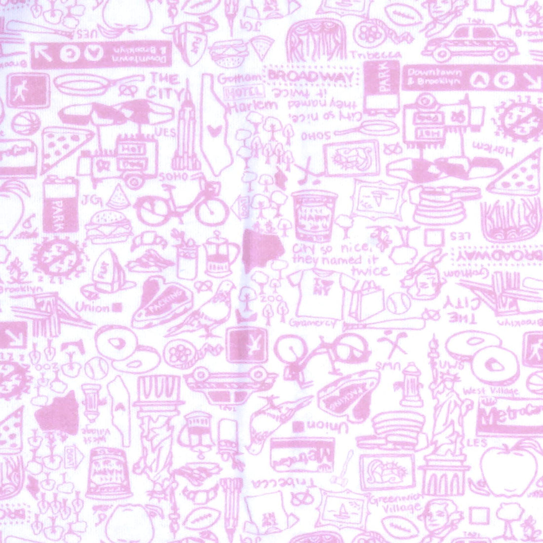 Joy Street Pink New York City Print detail