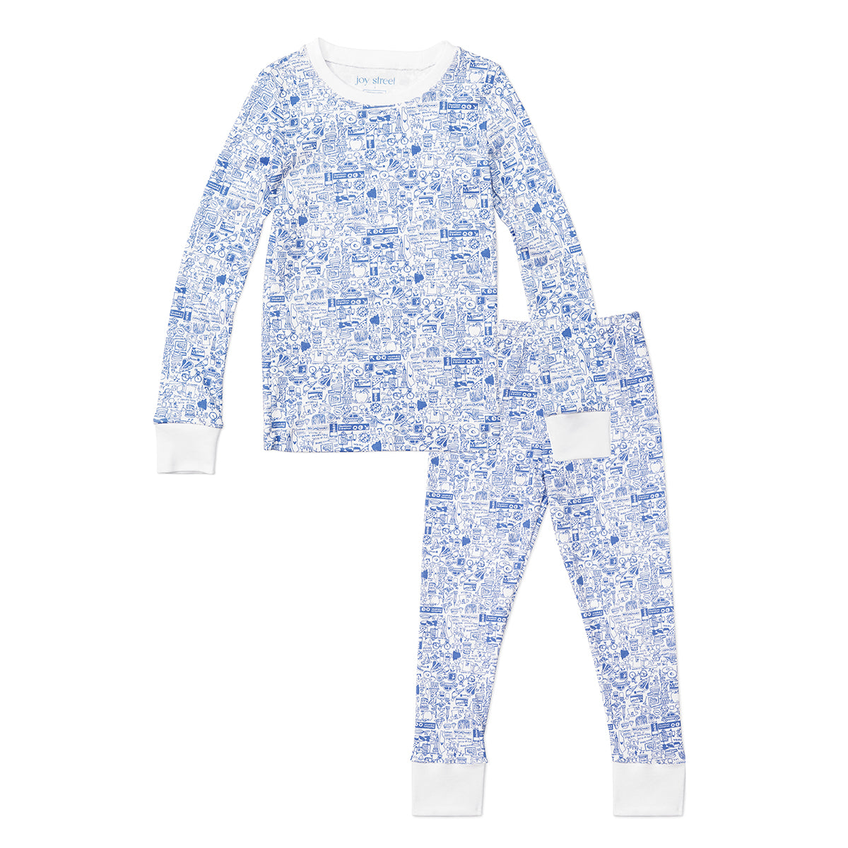 NYC Kids Two PIece Pajamas, Blue