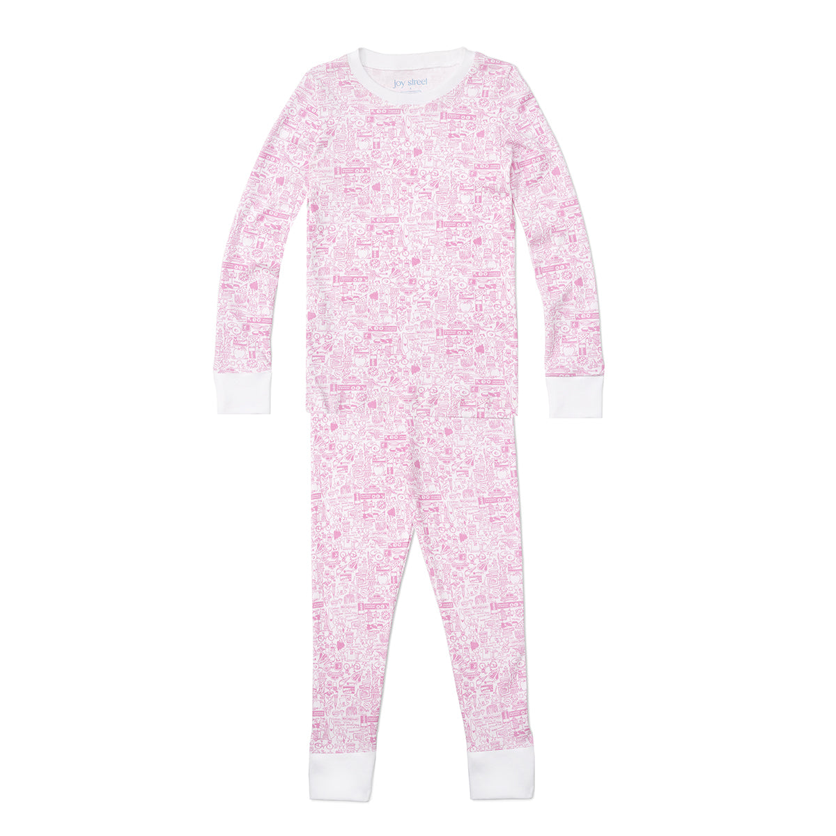 NYC Kids Two PIece Pajamas, Pink