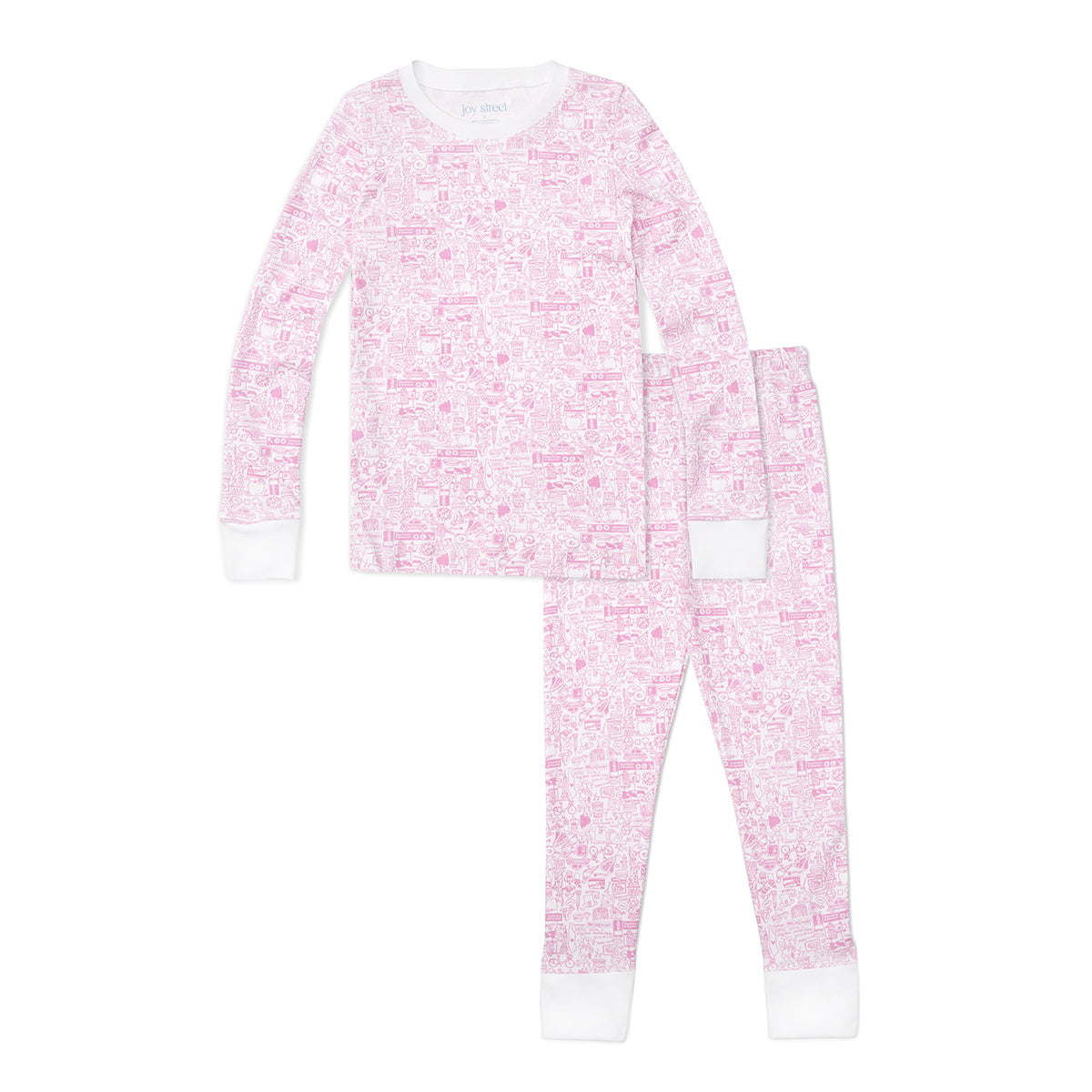 NYC Kids Two PIece Pajamas, Pink