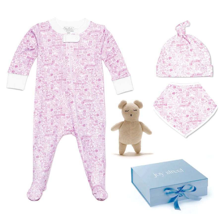 Joy Street New York City Baby Gift Set, pink