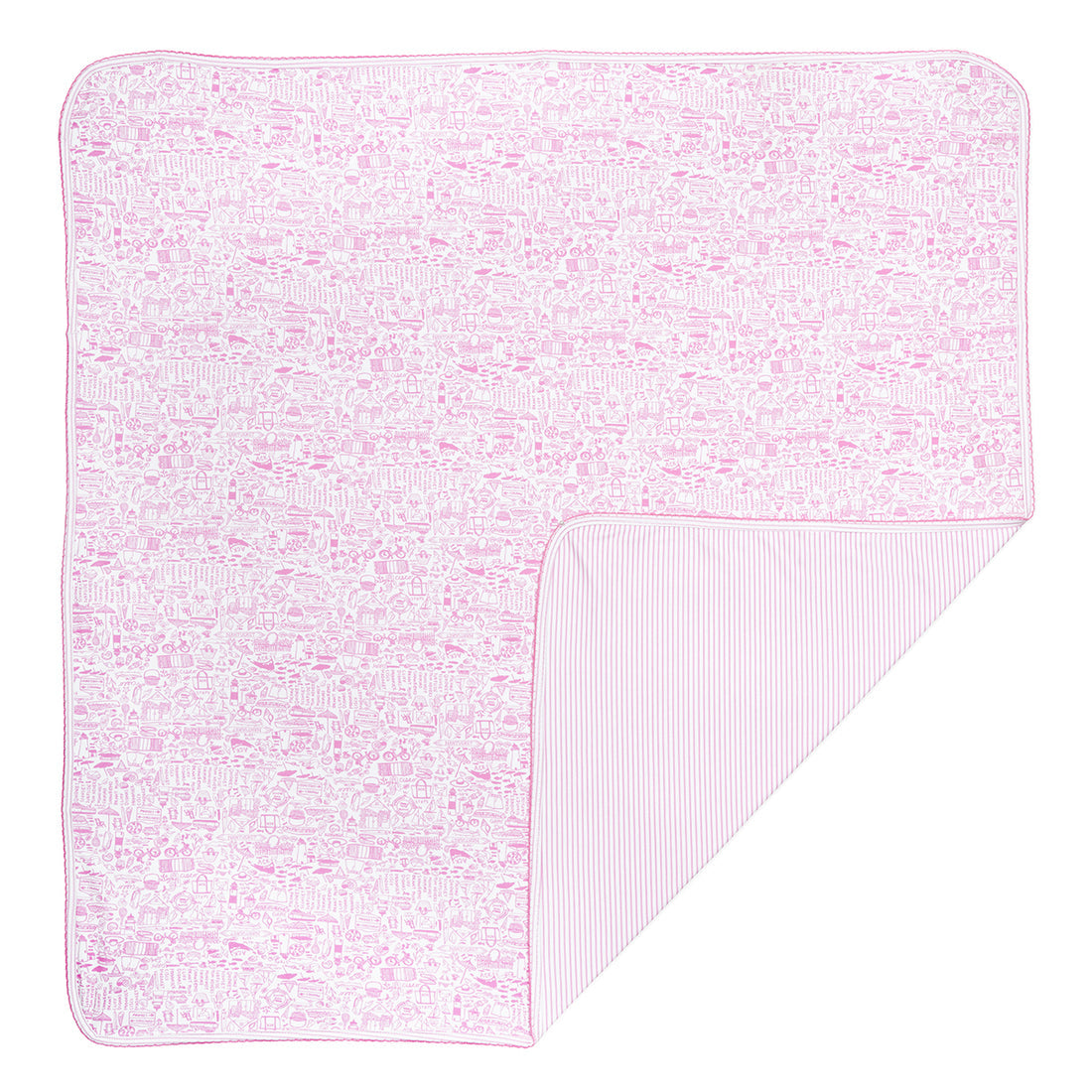 Joy Street Nantucket Baby Blanket, pink