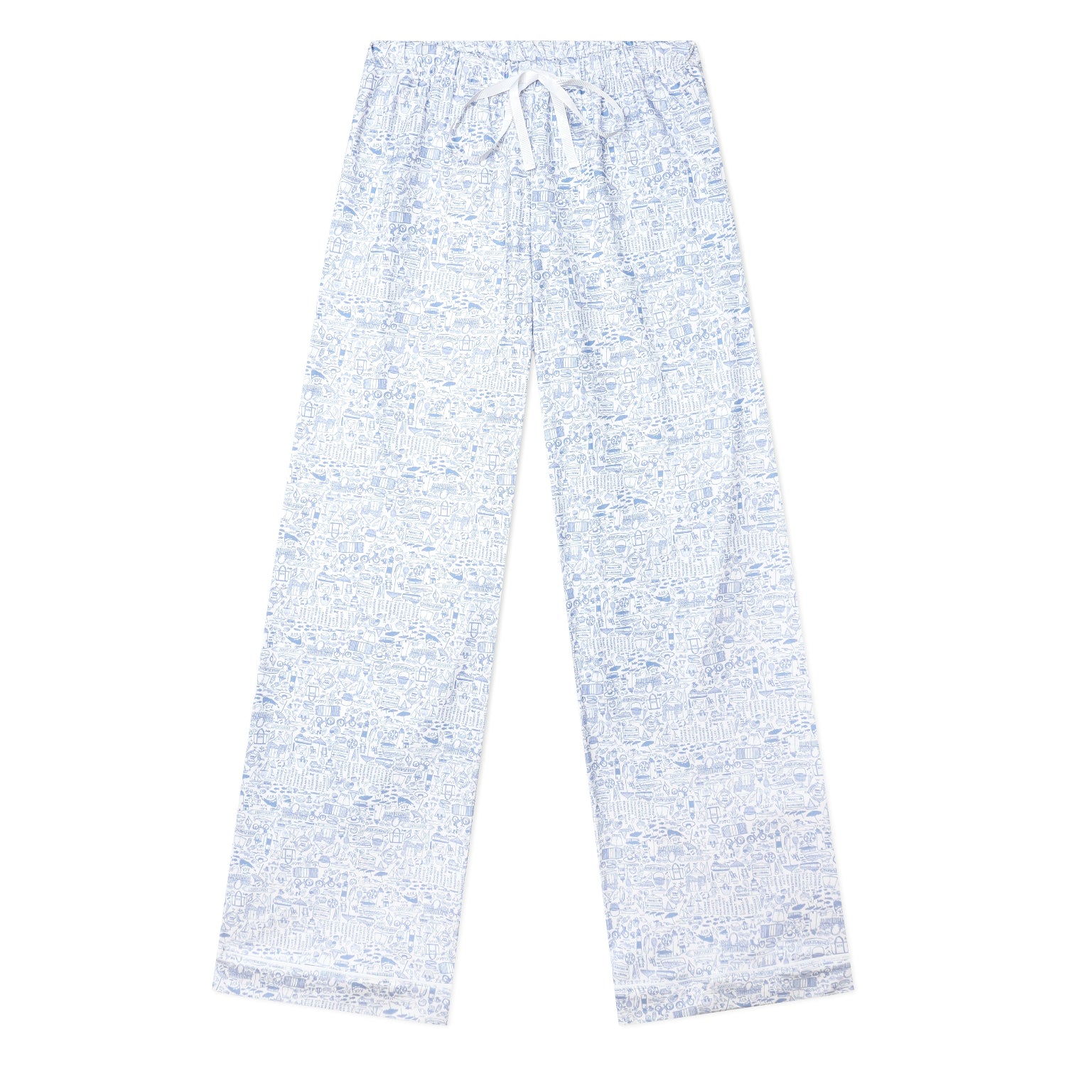Nantucket Women’s Button Front Long Pajama Set