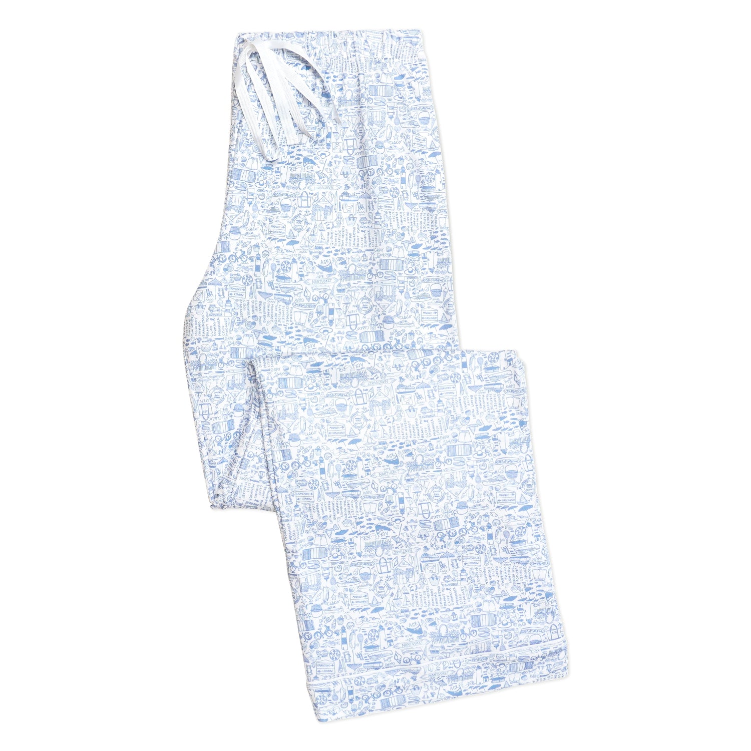 Nantucket Women’s Button Front Long Pajama Set