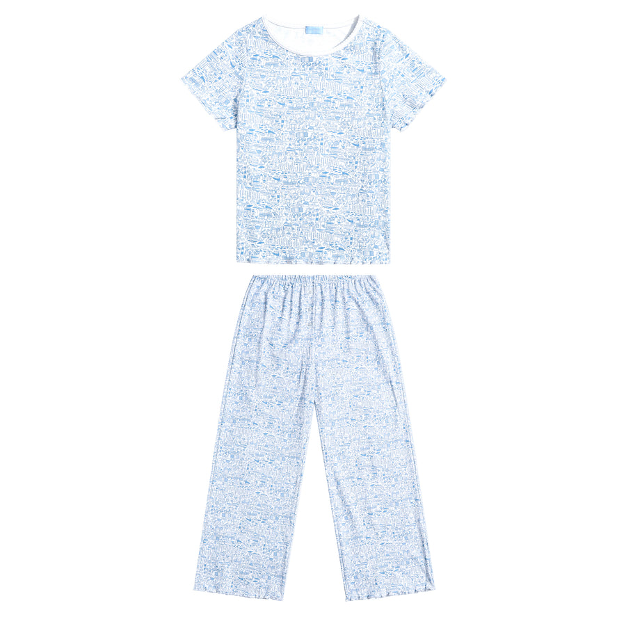 Nantucket Womens Crop Set Pajamas