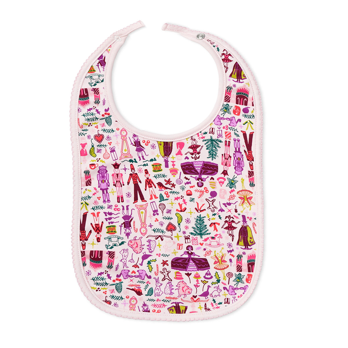 Nutcracker Baby Bib, Pink
