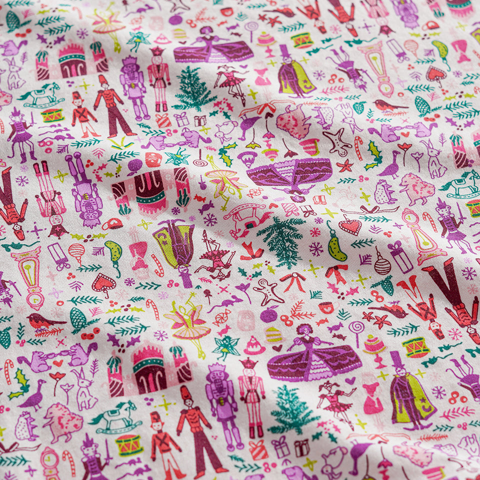 Joy Street Nutcracker Pink Print Detail Shot