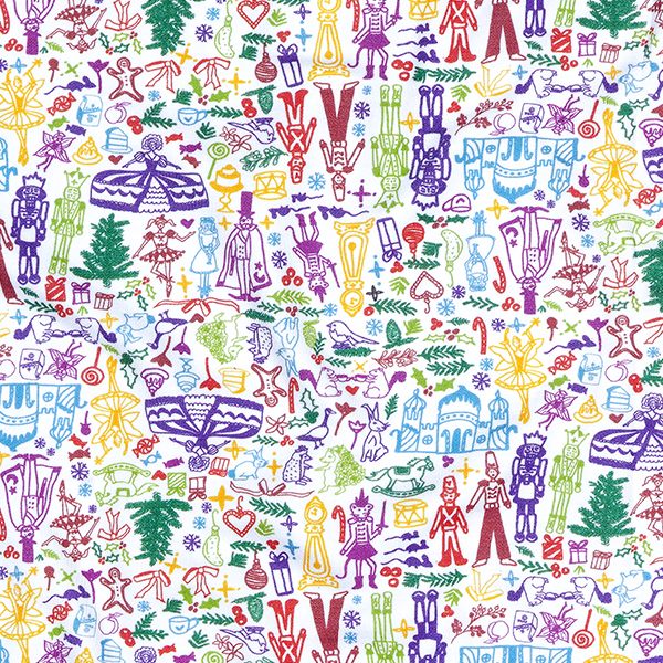 Joy Street Kids Nutcracker print detail, multi