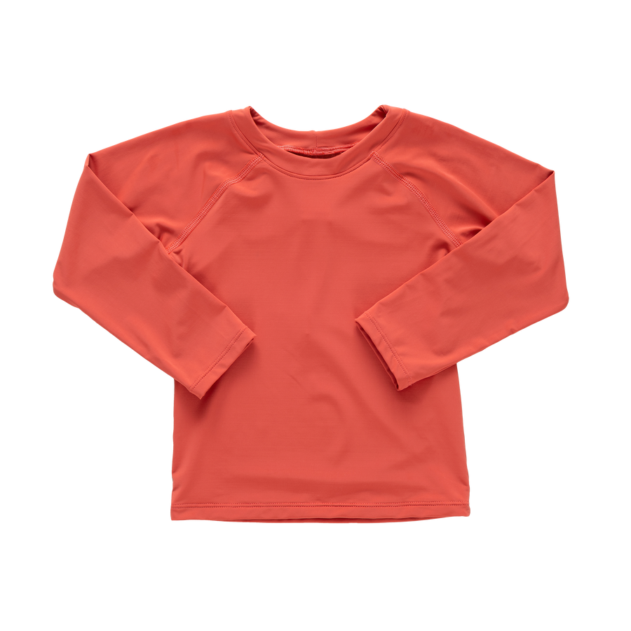 Pink Chicken Baby Boys Rash Guard in Red