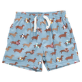 Pink Chicken Baby Boys Swim Trunk in Swim Dachshunds