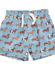 Pink Chicken Baby Boys Swim Trunk in Swim Dachshunds