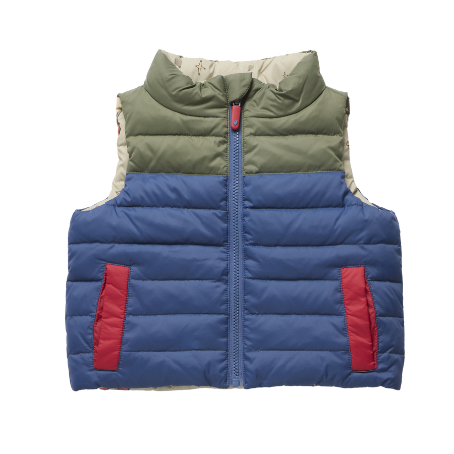 Pink Chicken Reversible Riley Vest Space Rocket