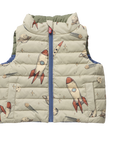 Pink Chicken Reversible Riley Vest Space Rocket