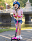 Micro Maxi Foldable LED Scooter | Shocking Pink