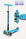 Micro Kickboard Micro Maxi Foldable LED Scooter | Bright Blue