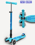 Micro Kickboard Micro Maxi Foldable LED Scooter | Bright Blue