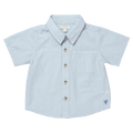 Pink Chicken Boys Jack Shirt in Light Blue Gingham