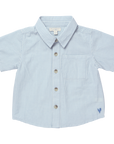 Pink Chicken Boys Jack Shirt in Light Blue Gingham