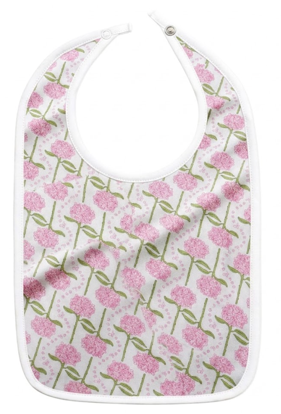 Pink Hydrangeas Baby Bib