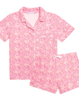 Shell Paisley Women’s Button Front Short Pajama Set