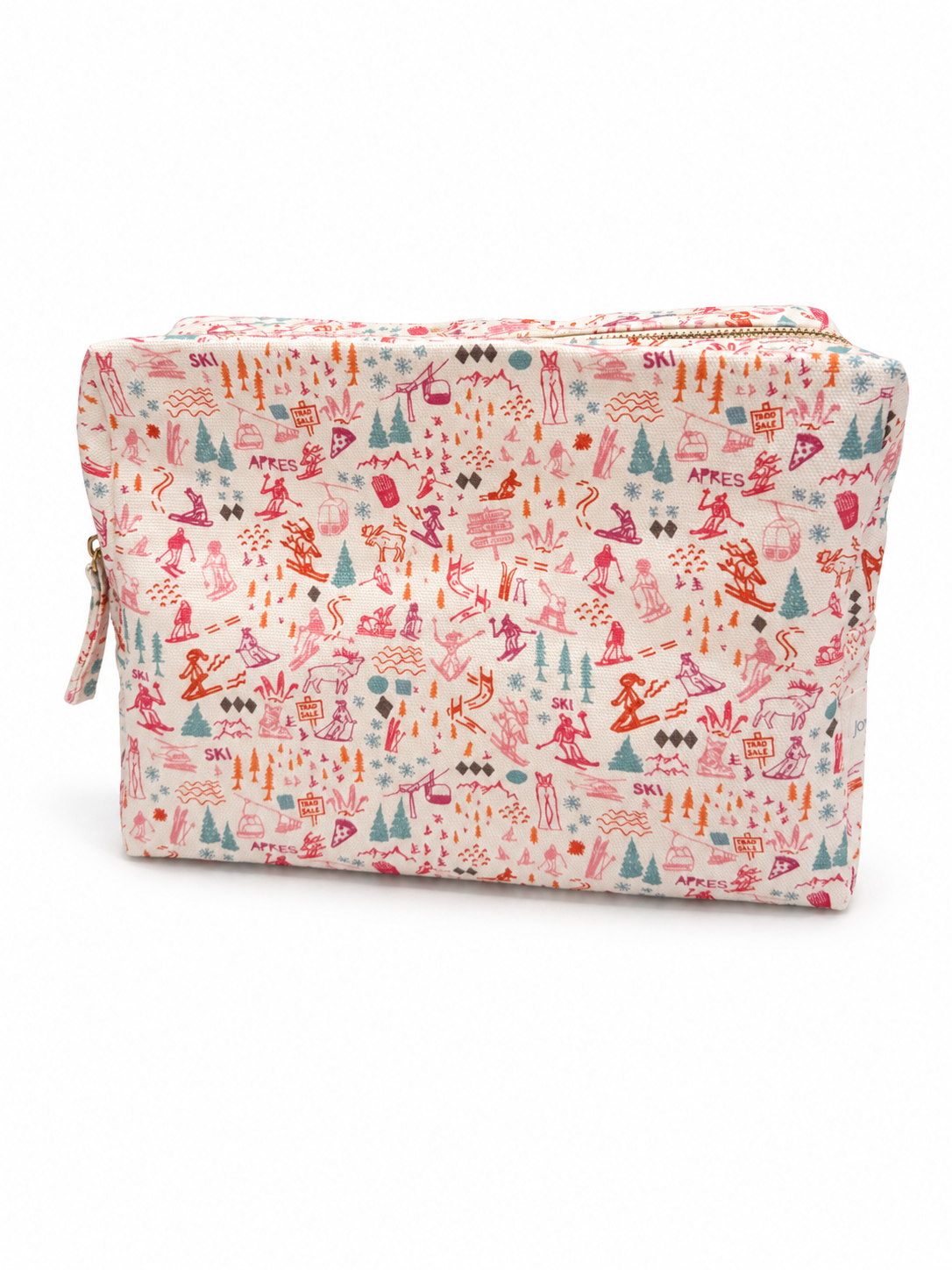 Ski Large Travel Pouch Pink