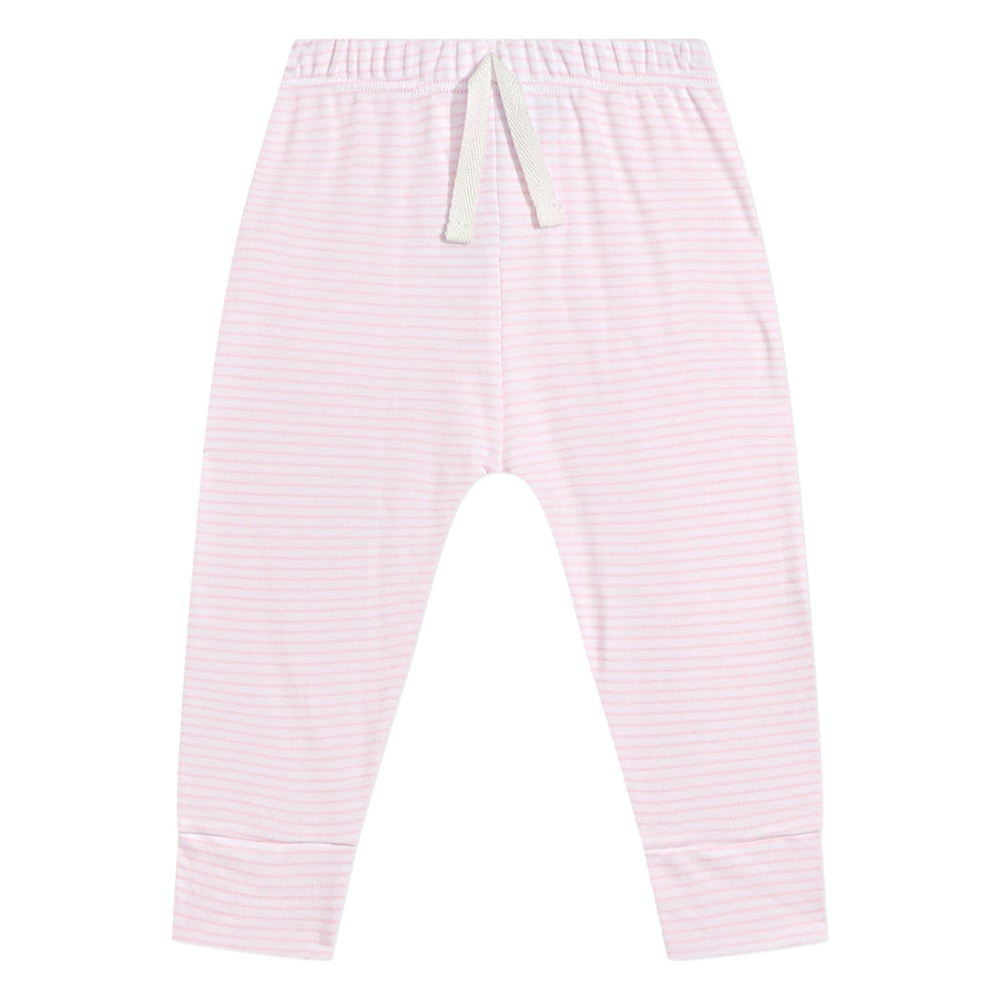 Harbor Stripe Baby Pant in Pink