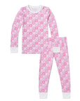 Joy Street Pink Block Hearts Kids Pajamas