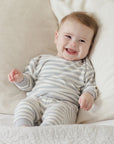 Quincy Mae Cozy Set Blue Stripe