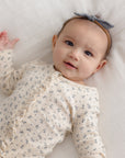 Quincy Mae Ruffle Jumpsuit in Blue Ditsy