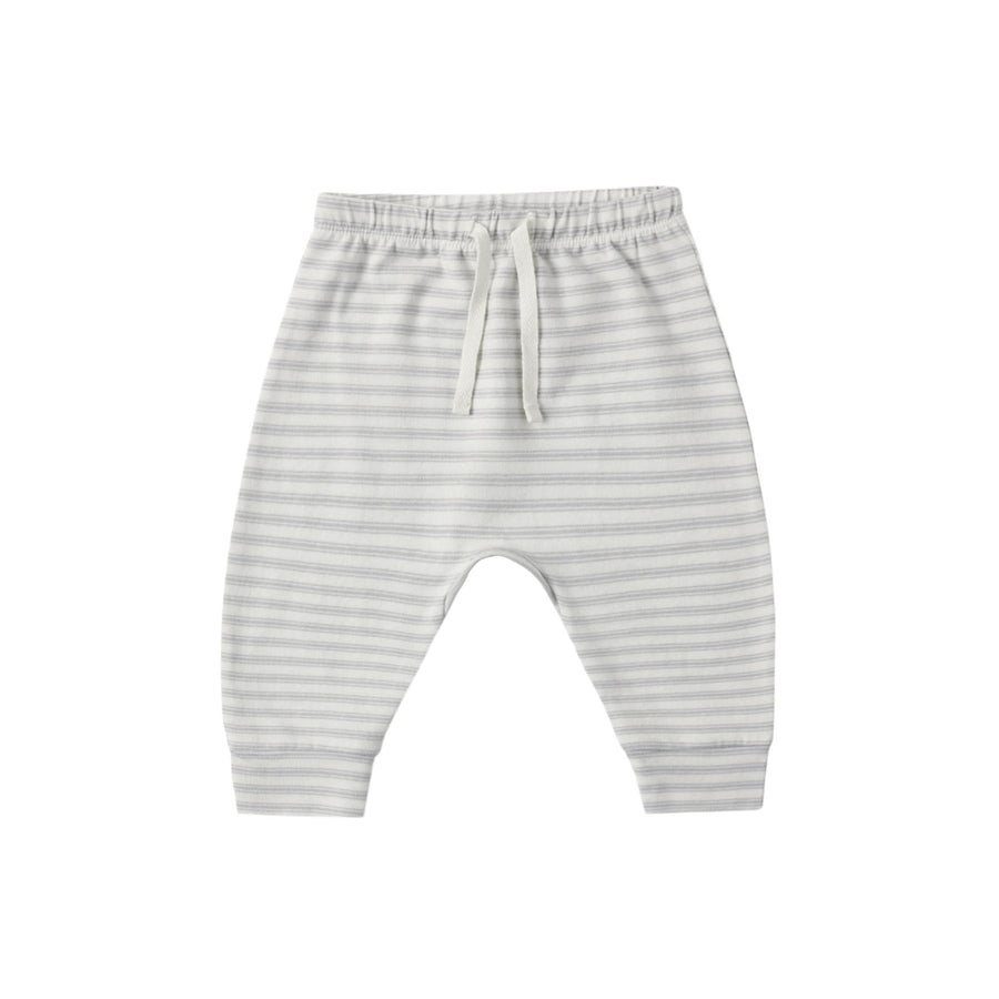 Quincy Mae Drawstring Pant in Cloud Stripe