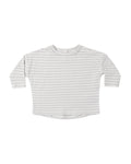 Quincy Mae Long Sleeve Tee in Cloud Stripe