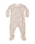 Quincy Mae Bamboo Zip Footie Bloom