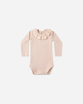 Quincy Mae Ruffle Collar Bodysuit in Antique