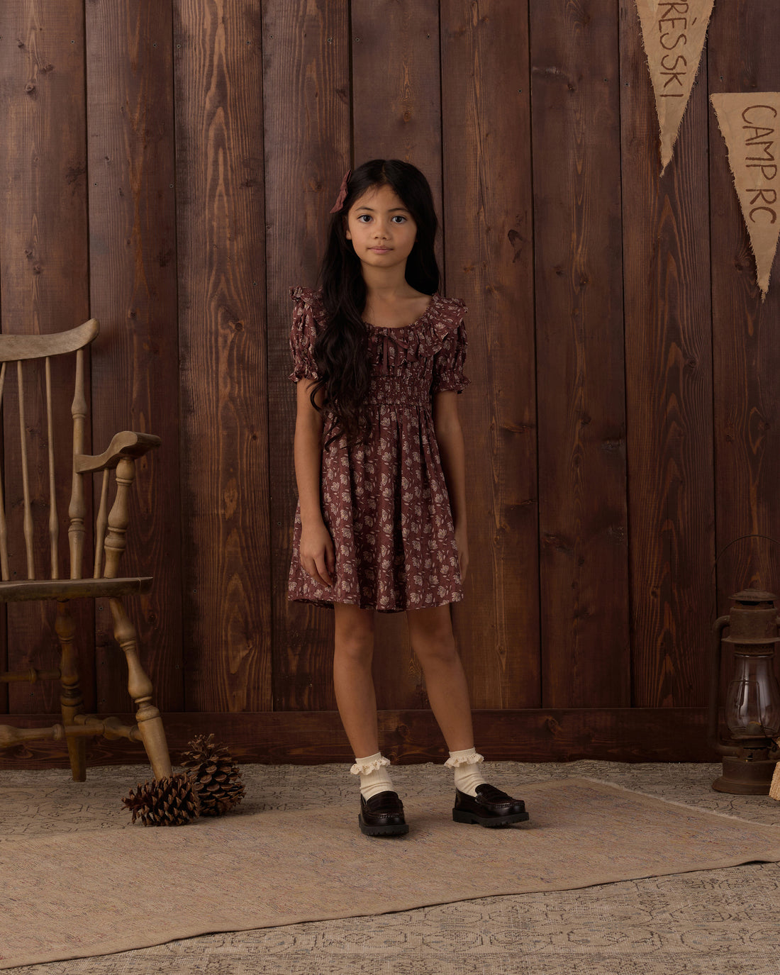 Rylee + Cru Dillon Dress in Mulberry Iris
