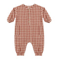 Relaxed Woven Jumpsuit Vintage Plaid
