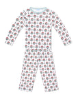 Poinsettia Block Print Long Lounge Play Set